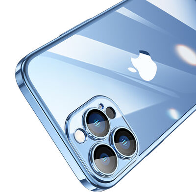 Apple iPhone 13 Pro Max Kılıf Sert PC Renkli Çerçeveli Zore Riksos Kapak - 9