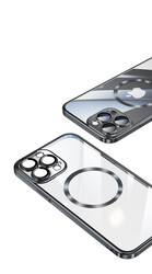Apple iPhone 13 Pro Max Kılıf Wireless Şarj Özellikli Sert PC Zore Riksos Magsafe Kapak - 8