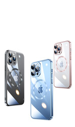 Apple iPhone 13 Pro Max Kılıf Wireless Şarj Özellikli Sert PC Zore Riksos Magsafe Kapak - 2