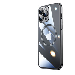 Apple iPhone 13 Pro Max Kılıf Wireless Şarj Özellikli Sert PC Zore Riksos Magsafe Kapak - 13