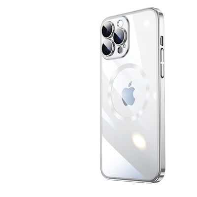 Apple iPhone 13 Pro Max Kılıf Wireless Şarj Özellikli Sert PC Zore Riksos Magsafe Kapak - 1