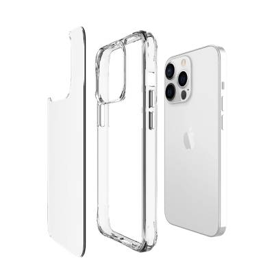 Apple iPhone 13 Pro Max Kılıf Zore Şeffaf Ultra İnce Airbag Tasarımlı Okka Kapak - 3