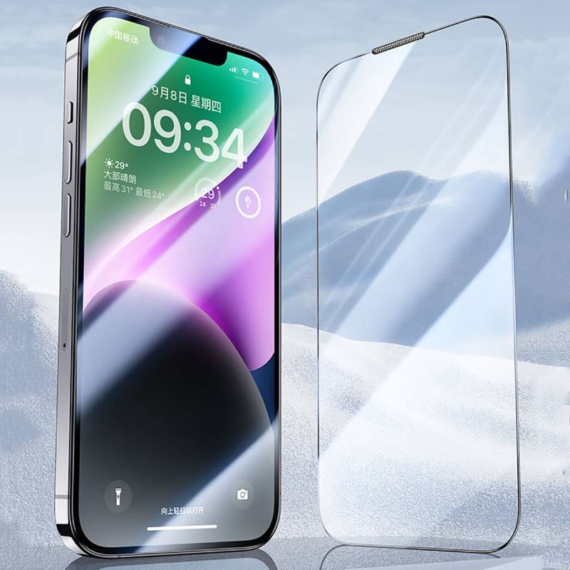 Apple iPhone 13 Pro Max Wiwu CZ-003 with Blue Light Technology Hydrophobic and Oleophobic Anti Glare Pro Glass Screen Protector - 7