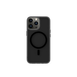 Apple iPhone 13 Pro Max Wiwu Magsafe Şarj Özellikli Lens Korumalı Şeffaf Silikon Kapak - 15