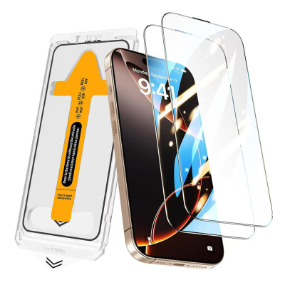 Apple iPhone 13 Pro Max Zore 2.5D Olive HD Tempered Glass Screen Protector + Easy Application Tool - 2