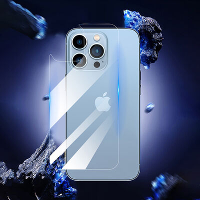 Apple iPhone 13 Pro Max Zore Back Maxi Glass Temperli Cam Arka Koruyucu - 7