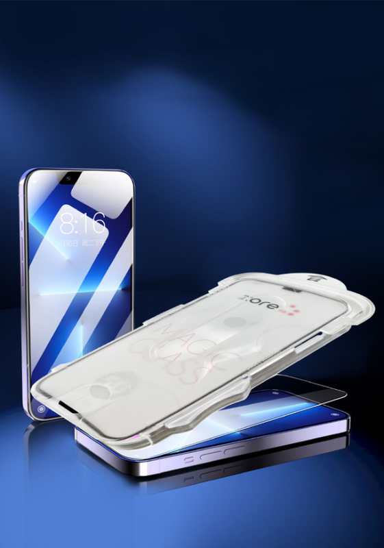 Apple iPhone 13 Pro Max Zore Kolay Uygulama Aparatlı 5D Magic Glass Cam Ekran Koruyucu - 5