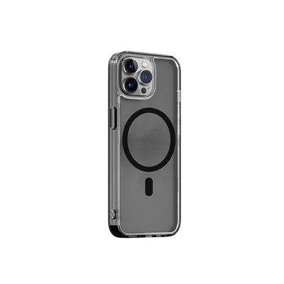 Apple iPhone 13 Pro Wiwu Magsafe Şarj Özellikli Lens Korumalı Şeffaf Silikon Kapak - 1