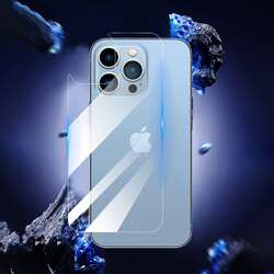 Apple iPhone 13 Pro Zore Back Maxi Glass Temperli Cam Arka Koruyucu - 7