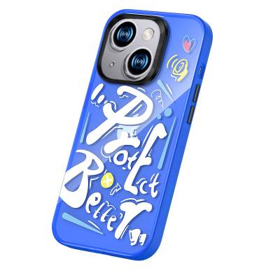 Apple iPhone 14 Case Airbag TPU Text Themed Benks Dynamic New Cover - 7