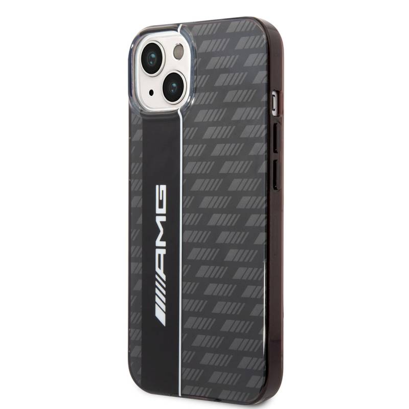 Apple iPhone 14 Case AMG Transparent Double Layer Carbon Design II Cover - 4