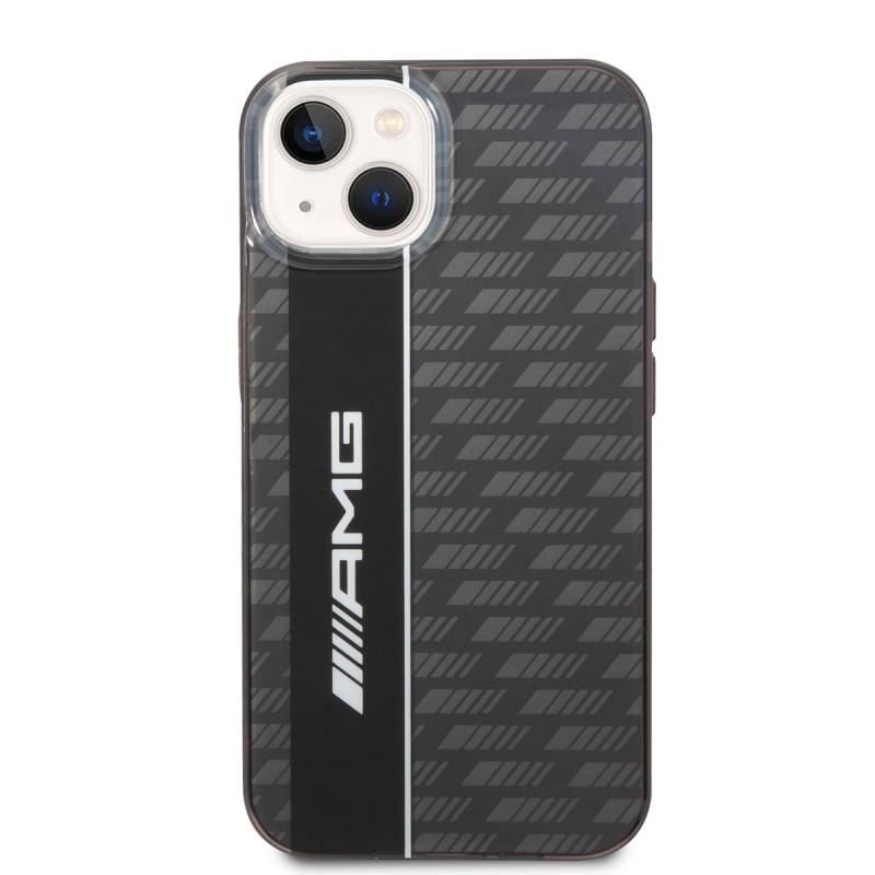 Apple iPhone 14 Case AMG Transparent Double Layer Carbon Design II Cover - 5