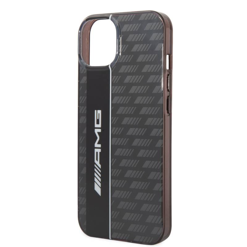 Apple iPhone 14 Case AMG Transparent Double Layer Carbon Design II Cover - 7