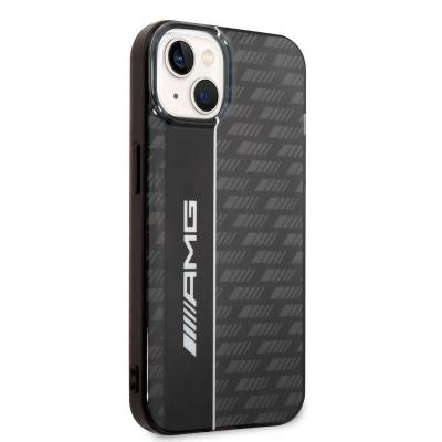 Apple iPhone 14 Case AMG Transparent Double Layer Carbon Design II Cover - 8