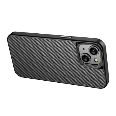 Apple iPhone 14 Case Aramid Carbon Fiber with Magsafe Wlons Radison Cover - 7