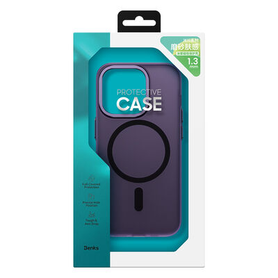 Apple iPhone 14 Case Benks New Series Magnetic Haze Cover with Wireless Charging Support - 2