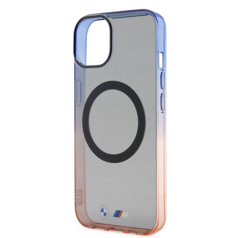 Apple iPhone 14 Case BMW Magsafe Charging Featured Transparent Color Transition Design Cover - 5