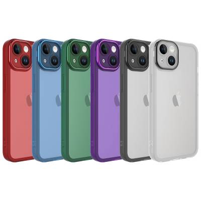 Apple iPhone 14 Case Camera Protected Transparent Zore Post Cover - 2