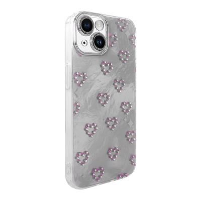 Apple iPhone 14 Case Camera Protection Figured Zore Ponti Silicone Cover - 12