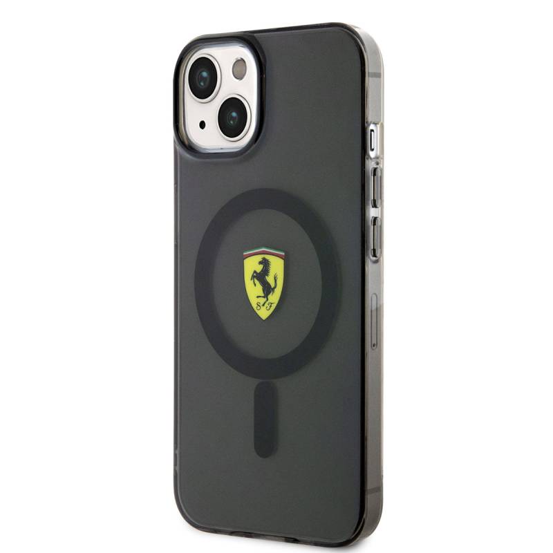 Apple iPhone 14 Case Ferrari Magsafe Charging Featured Semi-Transparent Design Cover - 2