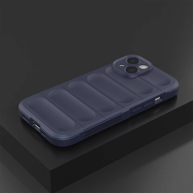 Apple iPhone 14 Case Flexible TPU Hollow Back Surface Design Zore Etnik Silicone Cover - 19