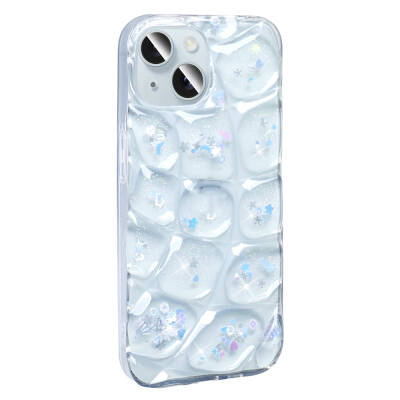 Apple iPhone 14 Case Glittery 3D Patterned Zore Hacar Cover - 13
