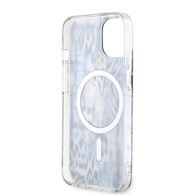 Apple iPhone 14 Case GUESS Magsafe Charging Capable Leopard Pattern Cover - 6