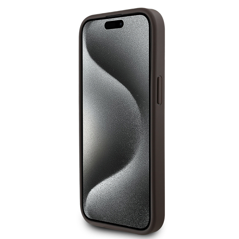 Apple iPhone 14 Case Guess Original Licensed Magsafe Charging Featured 4G Pattern Text Logo Cover - 15