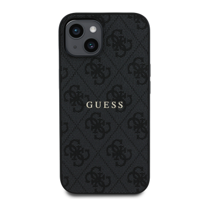 Apple iPhone 14 Case Guess Original Licensed Magsafe Charging Featured 4G Pattern Text Logo Cover - 20