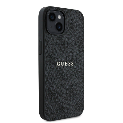 Apple iPhone 14 Case Guess Original Licensed Magsafe Charging Featured 4G Pattern Text Logo Cover - 21