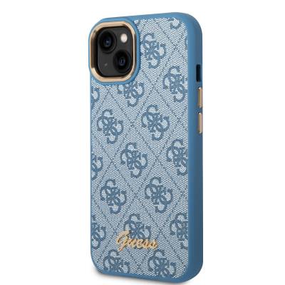 Apple iPhone 14 Case GUESS PU Leather Metal Logo Design Cover - 2