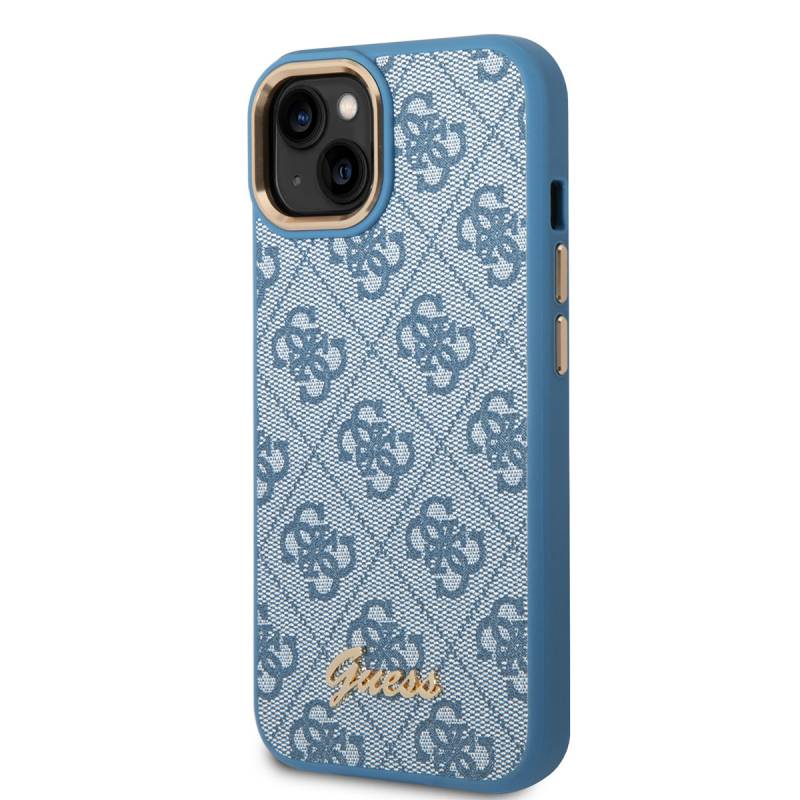 Apple iPhone 14 Case GUESS PU Leather Metal Logo Design Cover - 2