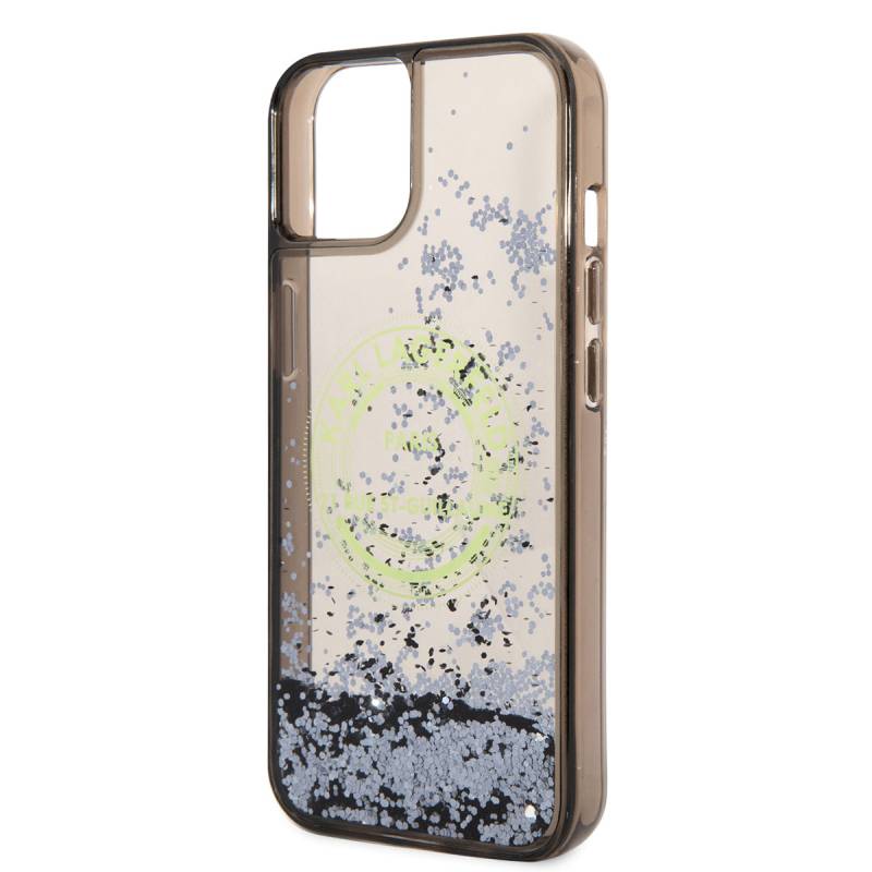 Apple iPhone 14 Case Karl Lagerfeld Liquid Glitter RSG Design Cover - 7