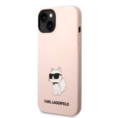 Apple iPhone 14 Case Karl Lagerfeld Silicone Choupette Design Cover - 2