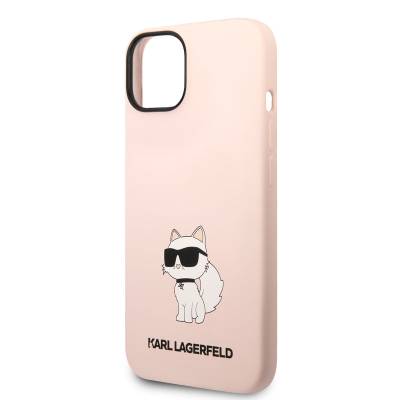 Apple iPhone 14 Case Karl Lagerfeld Silicone Choupette Design Cover - 6