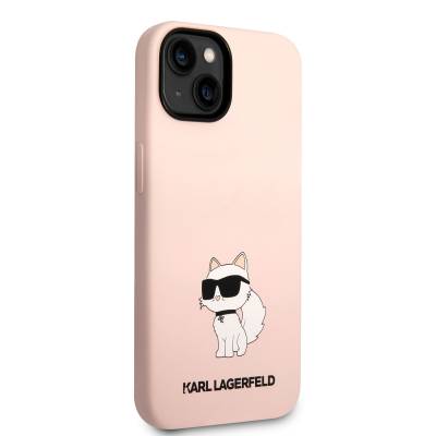 Apple iPhone 14 Case Karl Lagerfeld Silicone Choupette Design Cover - 8