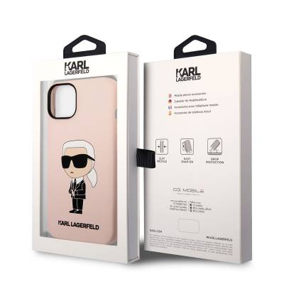 Apple iPhone 14 Case Karl Lagerfeld Silicone Karl Design Cover - 7