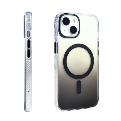 Apple iPhone 14 Case M-safe Charging Feature Transparent Color Transition Zore Toros Cover - 12