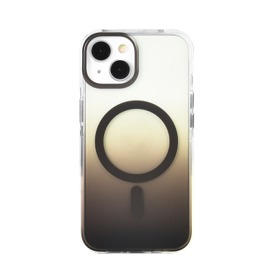 Apple iPhone 14 Case M-safe Charging Feature Transparent Color Transition Zore Toros Cover - 1