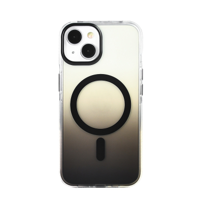 Apple iPhone 14 Case M-safe Charging Feature Transparent Color Transition Zore Toros Cover - 2