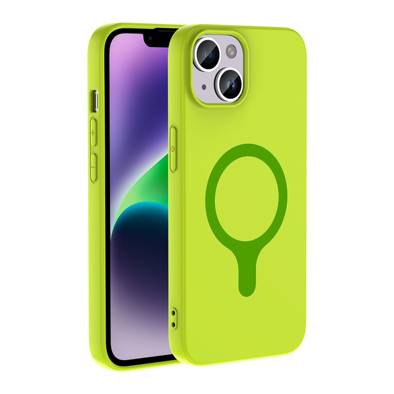 Apple iPhone 14 Case M-Safe Charging Feature Zore Aris Silicone Cover - 16