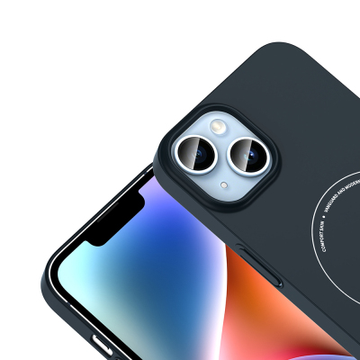 Apple iPhone 14 Case M-Safe with Charging Feature and Camera Protection - Zore Elio Hard PC Cover - 11