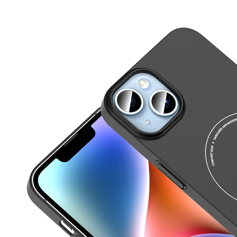 Apple iPhone 14 Case M-Safe with Charging Feature and Camera Protection - Zore Elio Hard PC Cover - 20