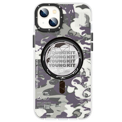 Apple iPhone 14 Case Magsafe Charging Featured YoungKit Camouflage Series Cover - 5