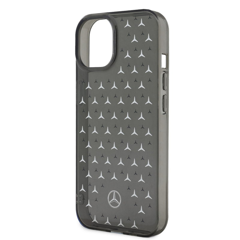 Apple iPhone 14 Case Mercedes Benz Dual Layer Star Pattern Design Cover - 15