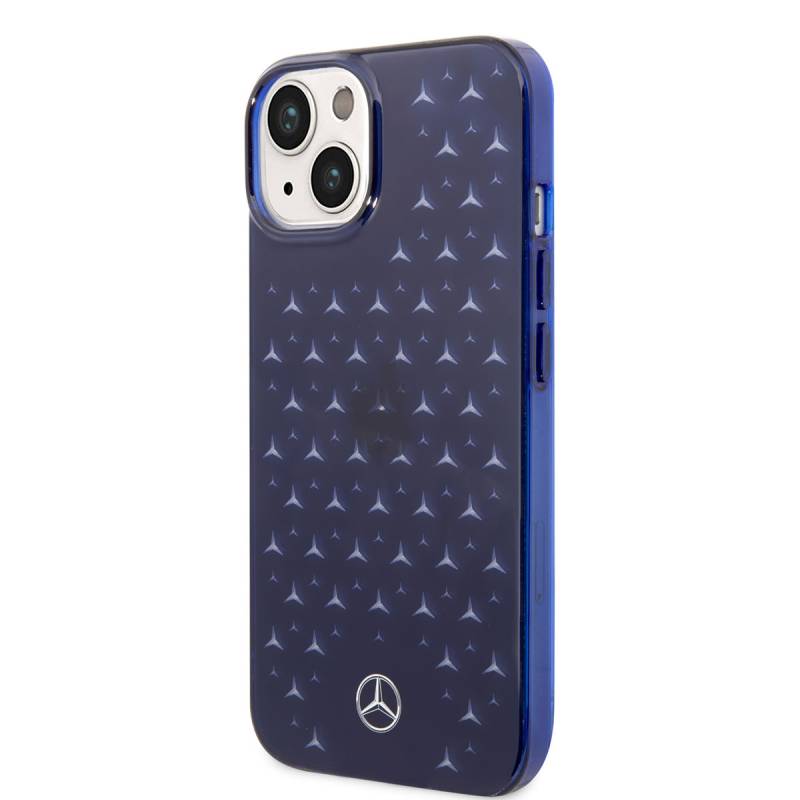 Apple iPhone 14 Case Mercedes Benz Transparent Star Design Cover - 2