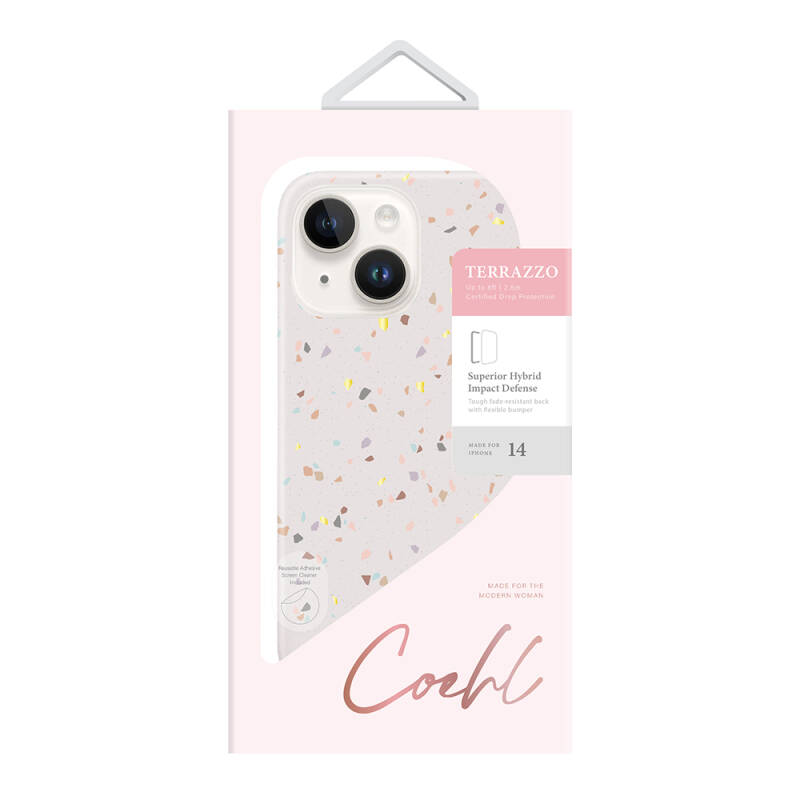 Apple iPhone 14 Case Mosaic Patterned Coehl Terrazzo Cover - 4