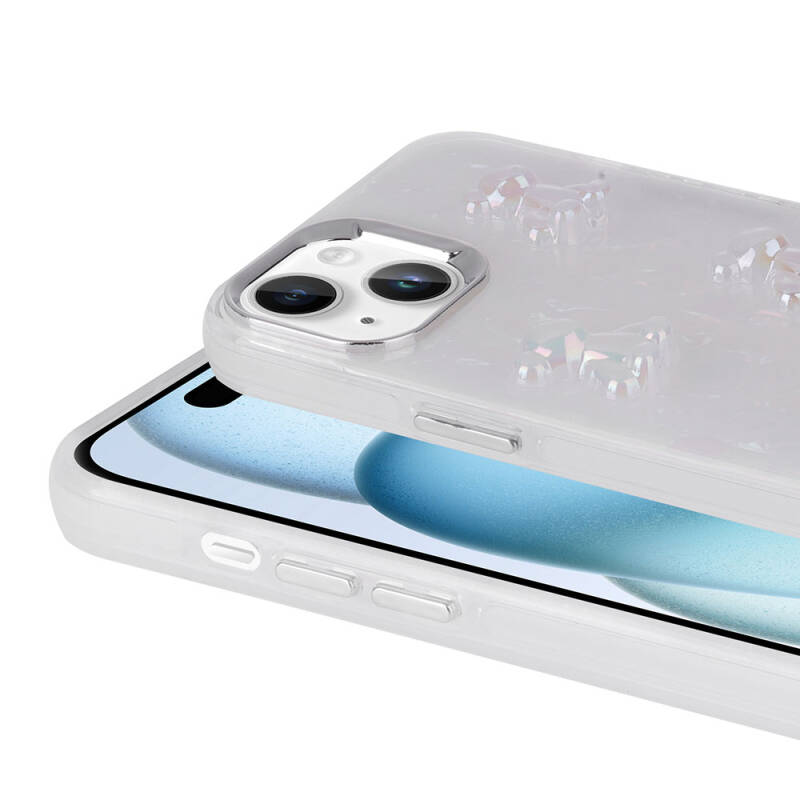 Apple iPhone 14 Case Relief Figured Shiny Zore Eralli Silicone Cover - 5