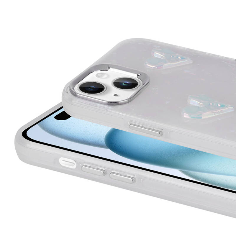 Apple iPhone 14 Case Relief Figured Shiny Zore Eralli Silicone Cover - 8