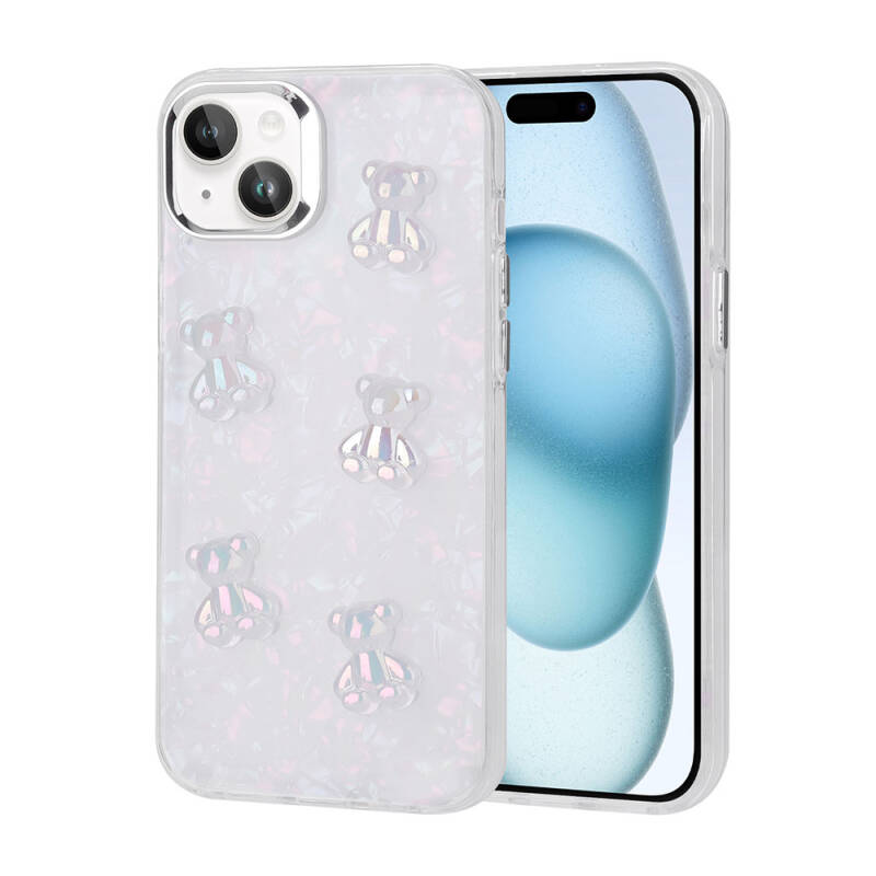 Apple iPhone 14 Case Relief Figured Shiny Zore Eralli Silicone Cover - 3